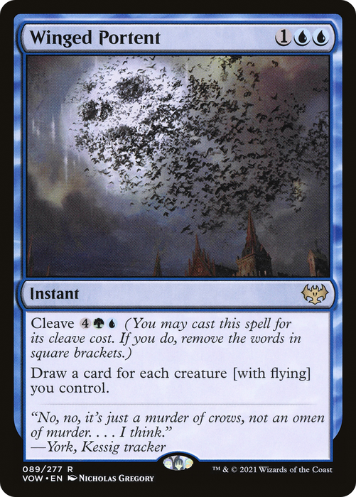 Winged Portent (VOW-089) - rare - Foil