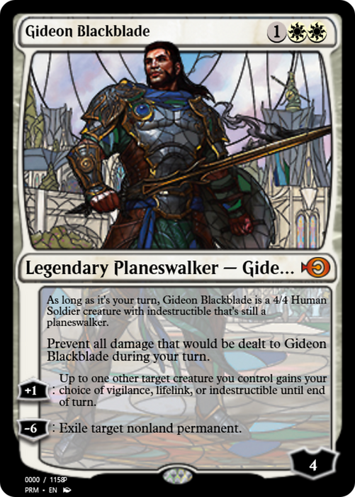 Gideon Blackblade (PRM-78019) - mythic