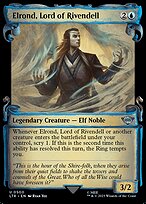 Elrond, Lord of Rivendell (LTR-500) - uncommon: (Showcase) - Foil