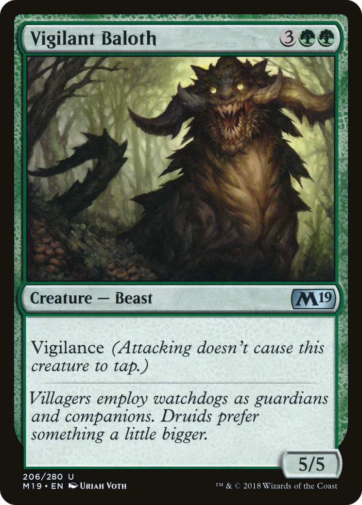 Vigilant Baloth (M19-206) - uncommon - Foil