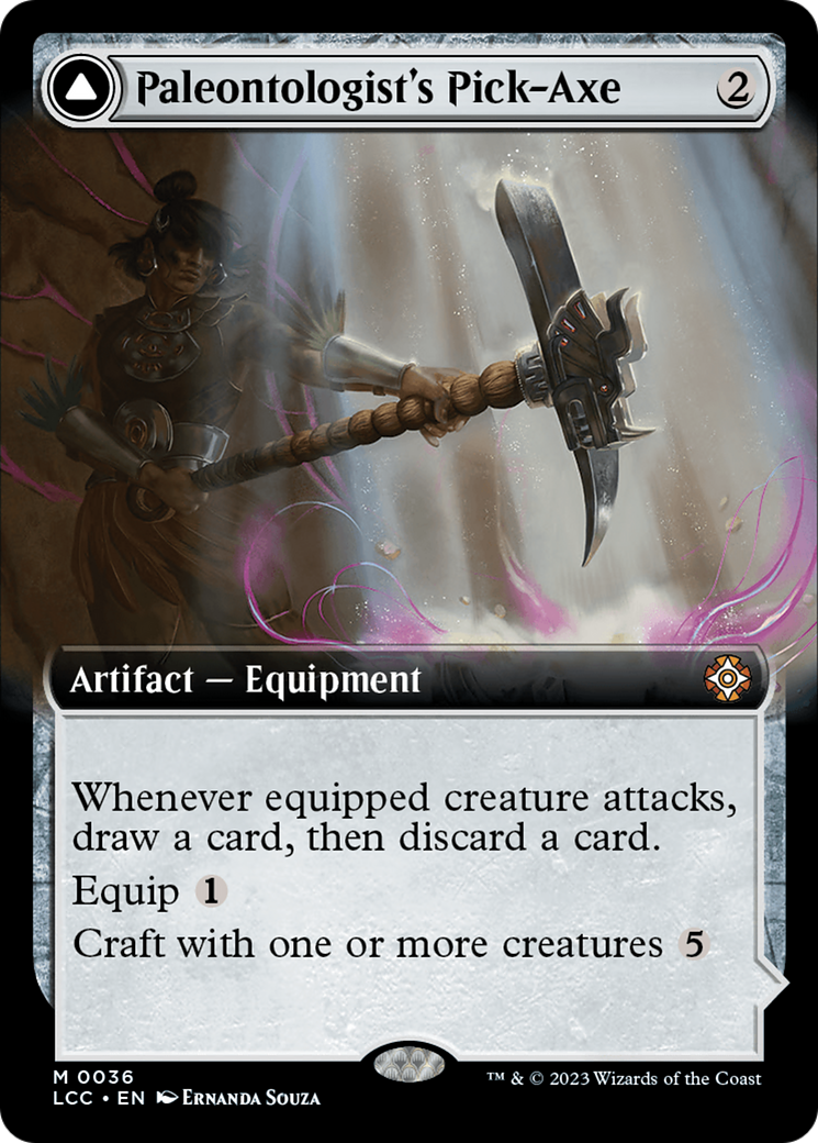 Paleontologist's Pick-Axe // Dinosaur Headdress (LCC-036) - mythic: (Extended Art)