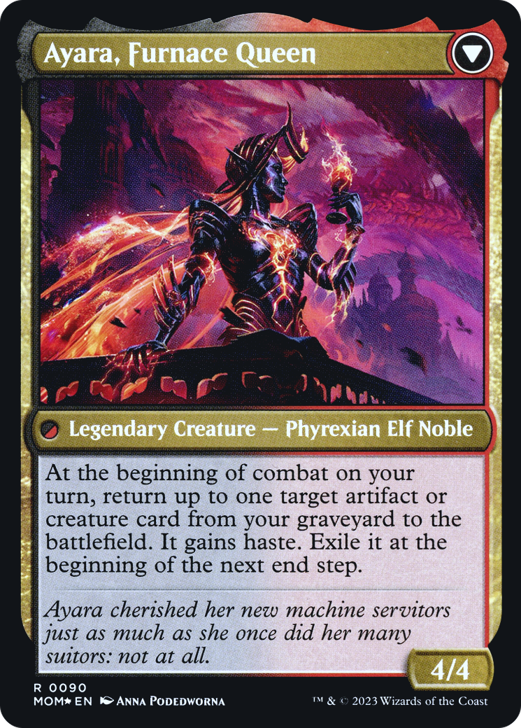 Ayara, Widow of the Realm // Ayara, Furnace Queen (PRE-90S) - rare - Foil