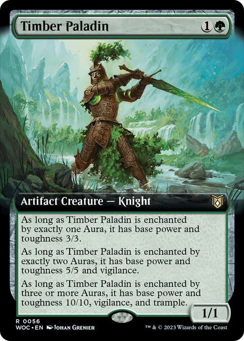 Timber Paladin (WOC-056) - rare: (Extended Art)