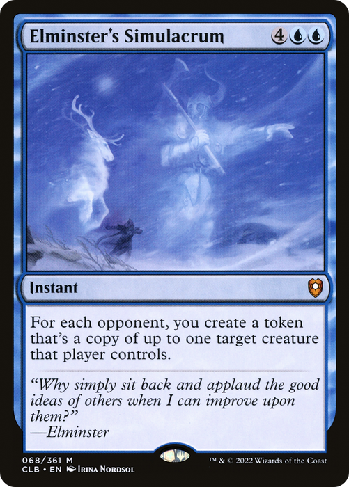Elminster's Simulacrum (CLB-068) - mythic - Foil