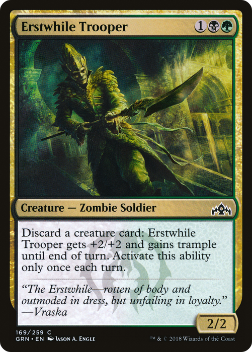 Erstwhile Trooper (GRN-169) - common - Foil