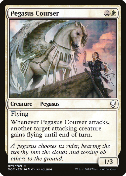 Pegasus Courser (DOM-029) - common - Foil