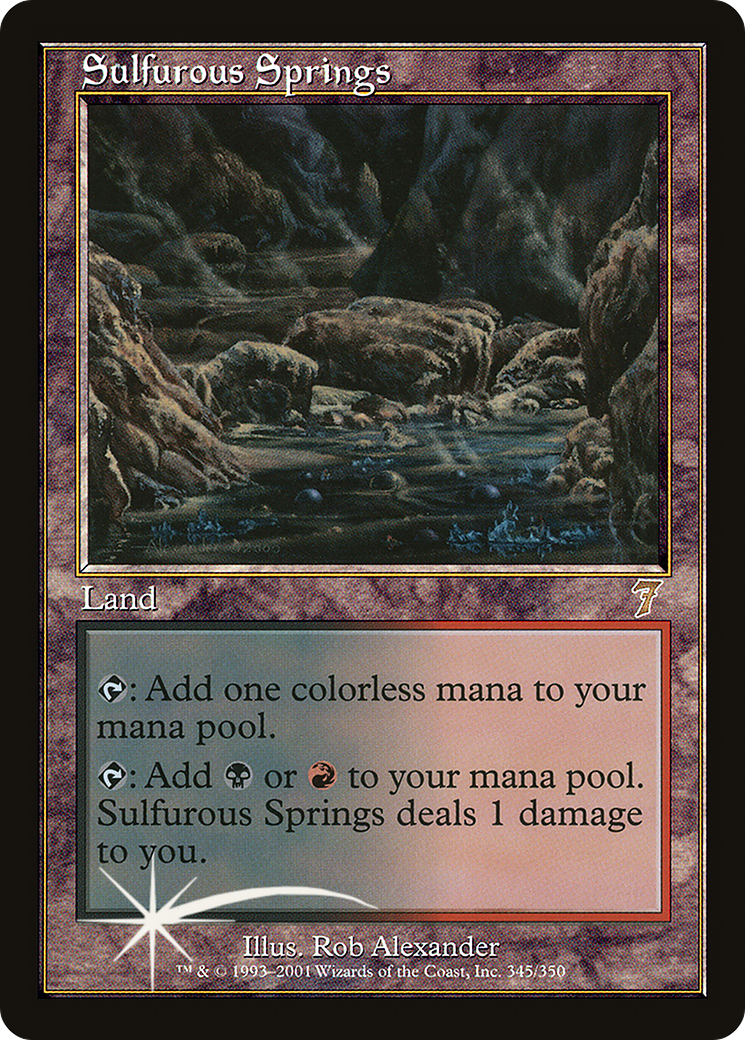 Sulfurous Springs (7ED-345★) - rare - Foil