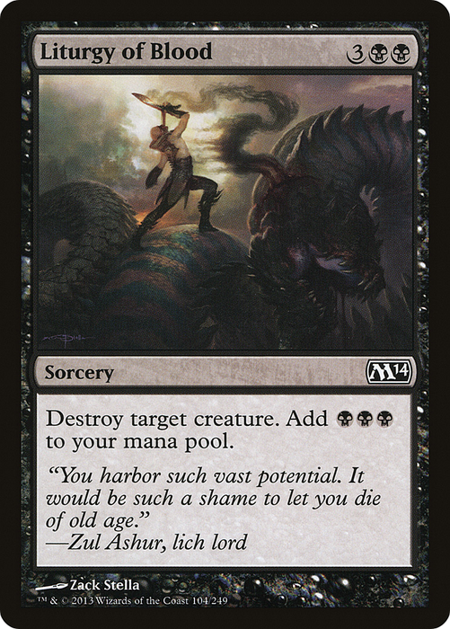 Liturgy of Blood (M14-104) - common - Foil