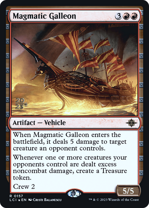 Magmatic Galleon (PRE-157S) - rare - Foil