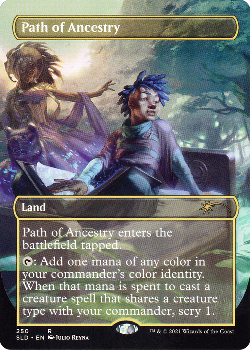 Path of Ancestry (SLD-250) - rare (Borderless) - Foil