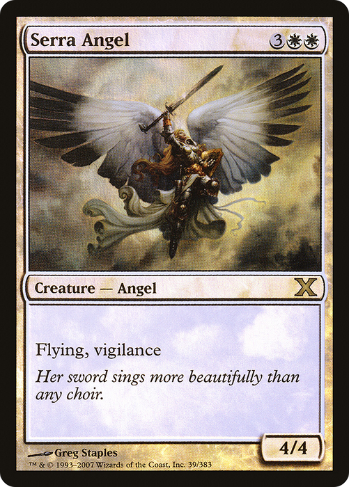 Serra Angel (10E-39★) - rare - Foil