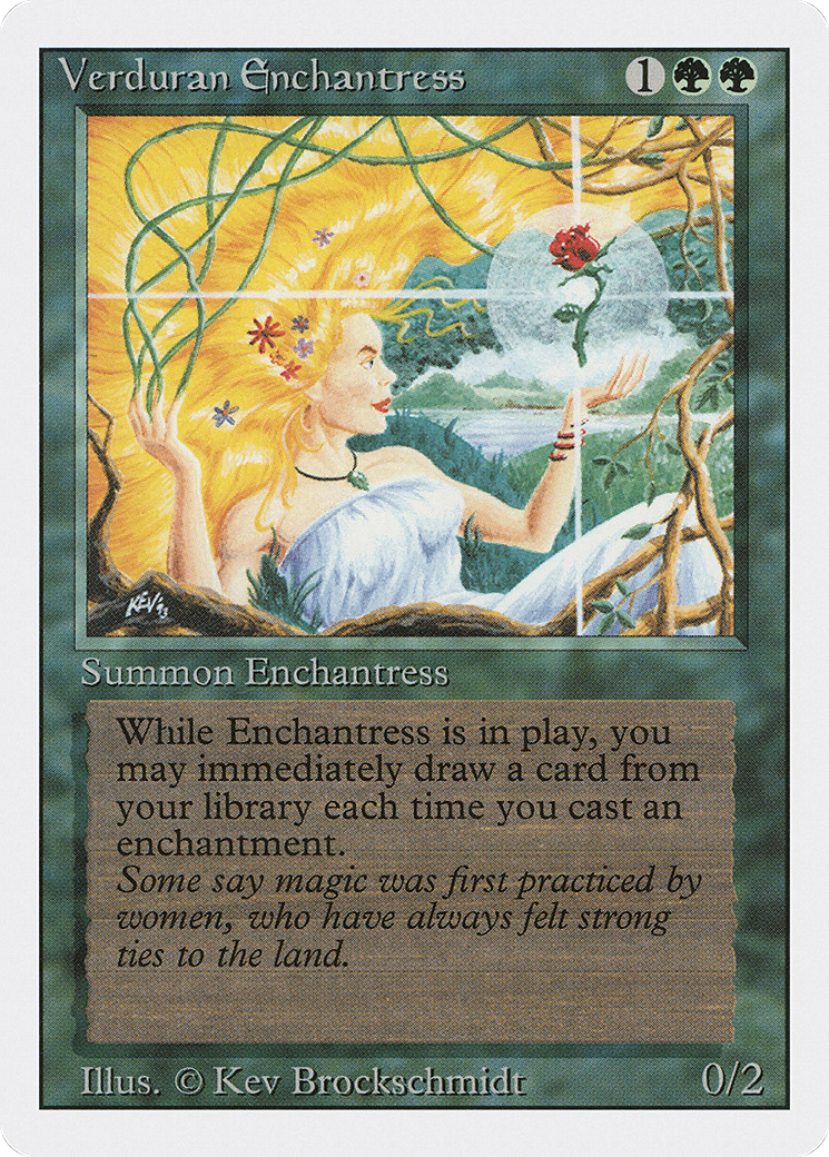 Verduran Enchantress (3ED-223) - rare