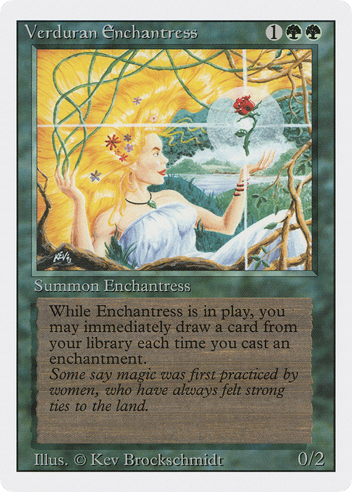 Verduran Enchantress (3ED-223) - rare