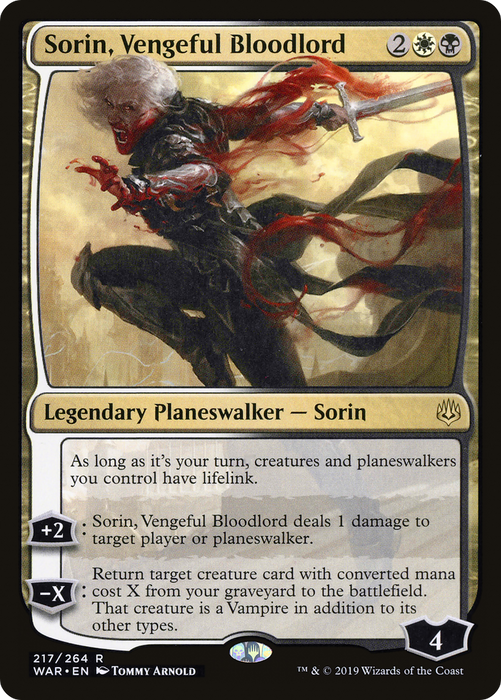 Sorin, Vengeful Bloodlord (WAR-217) - rare - Foil