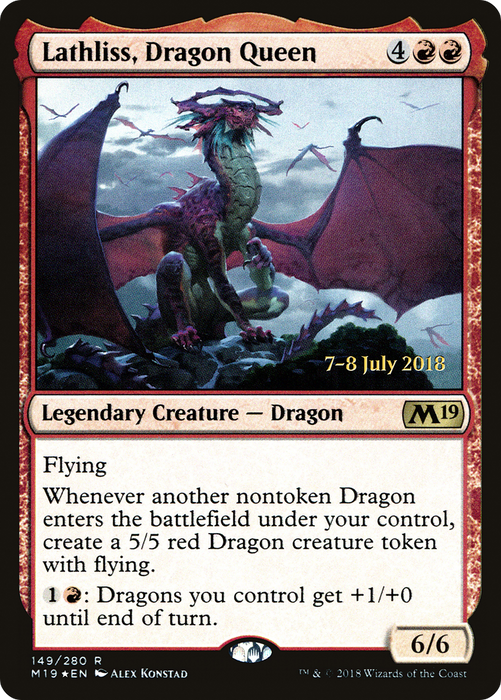 Lathliss, Dragon Queen (PRE-149S) - rare - Foil