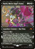 Nashi, Moon Sage's Scion (NEO-421) - mythic: (Showcase) - Etched Foil