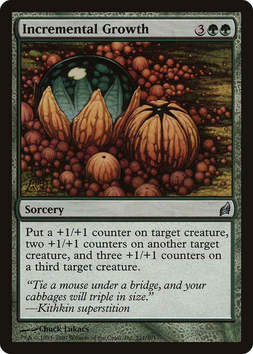 Incremental Growth (LRW-221) - uncommon - Foil