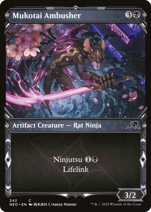 Mukotai Ambusher (NEO-342) - common: (Showcase) - Foil