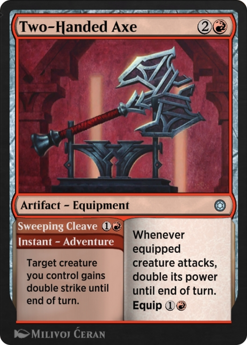 Two-Handed Axe // Sweeping Cleave (HBG-191) - uncommon