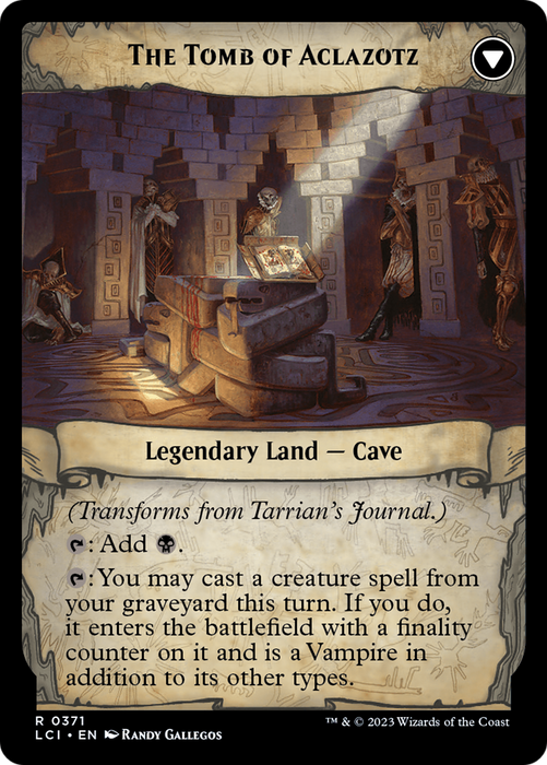 Tarrian's Journal // The Tomb of Aclazotz (LCI-371) - rare: (Extended Art)