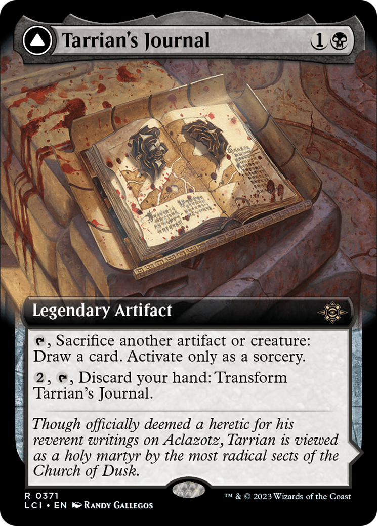 Tarrian's Journal // The Tomb of Aclazotz (LCI-371) - rare: (Extended Art) - Foil