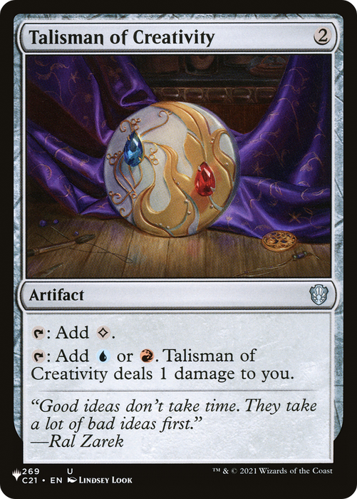 Talisman of Creativity (LIST-C21-269) - uncommon