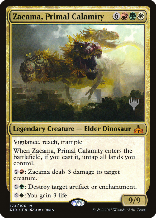 Zacama, Primal Calamity (PPM20-174P) - mythic