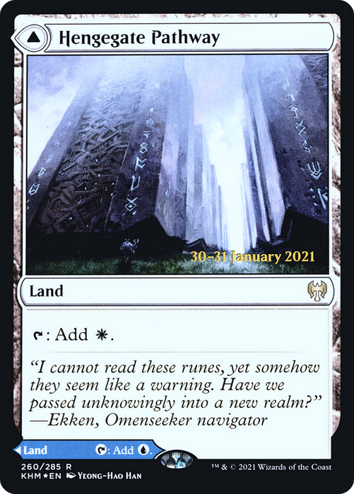 Hengegate Pathway // Mistgate Pathway (PRE-260S) - rare - Foil