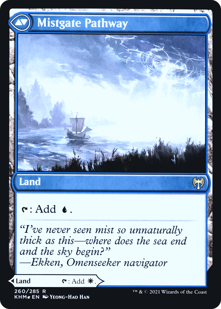 Hengegate Pathway // Mistgate Pathway (PRE-260S) - rare - Foil