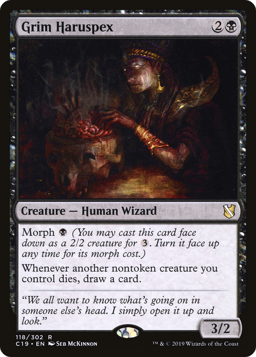 Grim Haruspex (C19-118) - rare