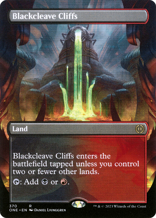 Blackcleave Cliffs (ONE-370) - rare (Borderless)