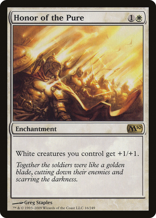 Honor of the Pure (M10-016) - rare - Foil