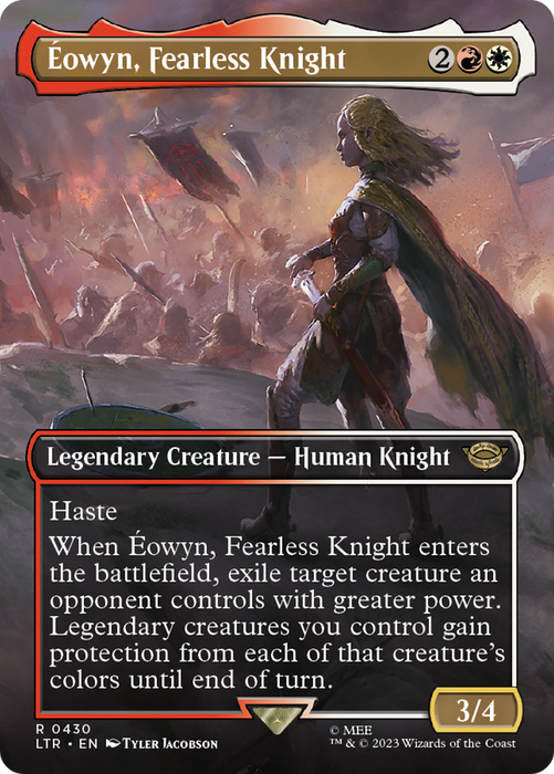 Éowyn, Fearless Knight (LTR-430) - rare (Borderless) - Foil