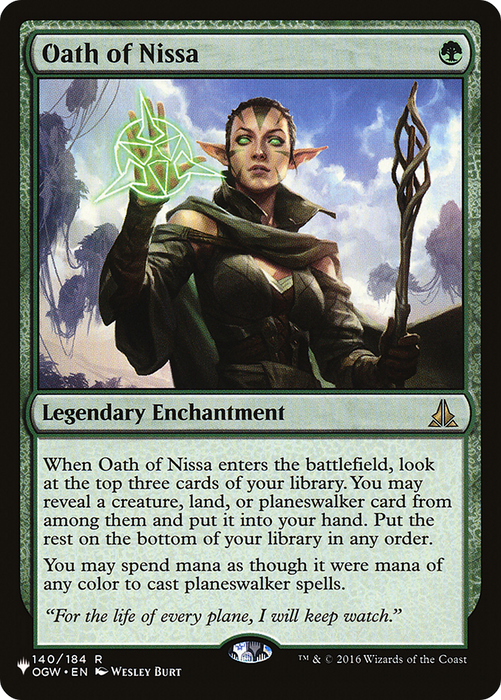 Oath of Nissa (LIST-OGW-140) - rare