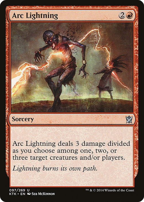 Arc Lightning (KTK-097) - uncommon - Foil