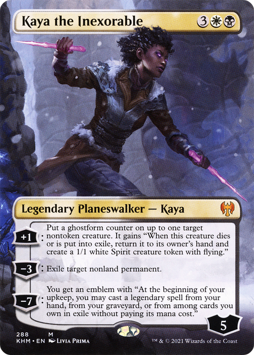 Kaya the Inexorable (KHM-288) - mythic (Borderless) - Foil
