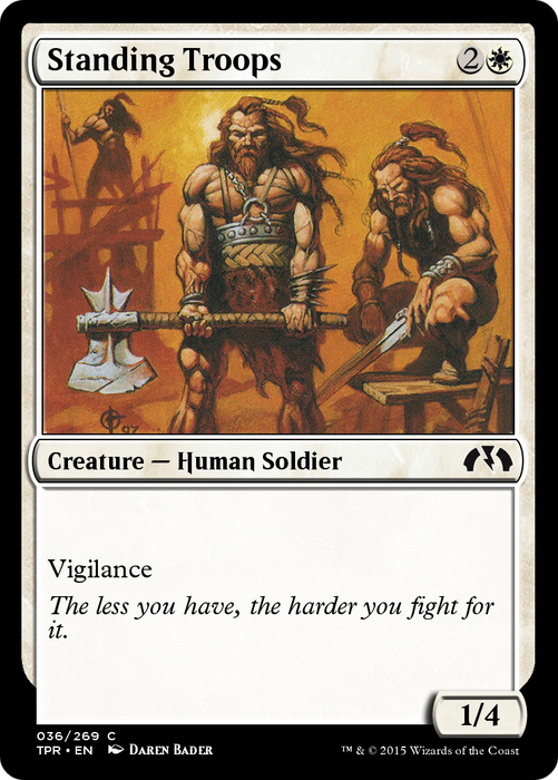 Standing Troops (TPR-036) - common - Foil