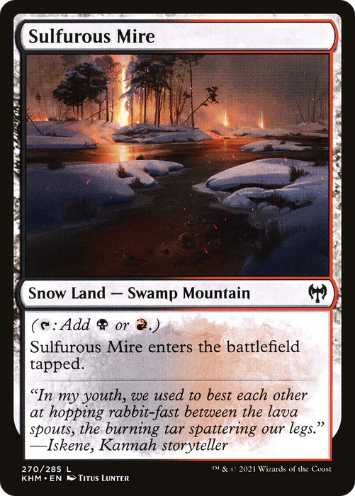 Sulfurous Mire (KHM-270) - common: (snow) - Foil