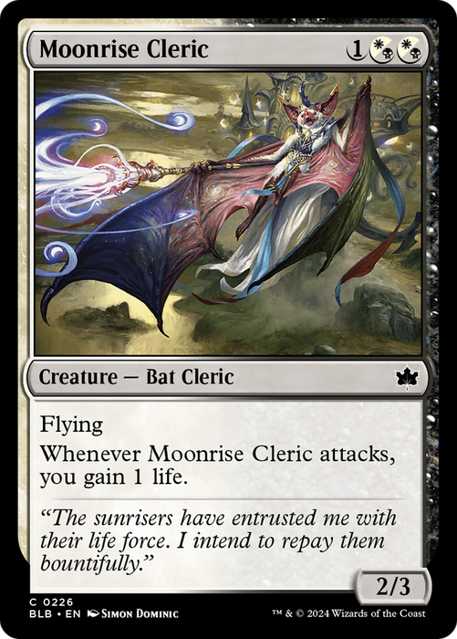 Moonrise Cleric (BLB-226) - common