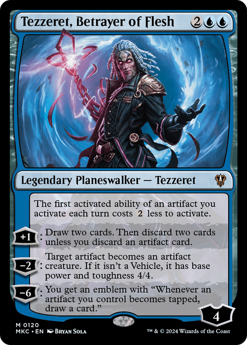 Tezzeret, Betrayer of Flesh (MKC-120) - mythic