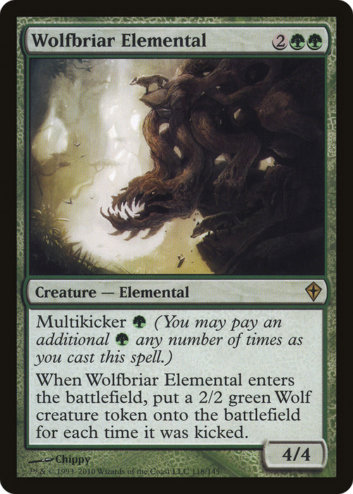 Wolfbriar Elemental (WWK-118) - rare - Foil