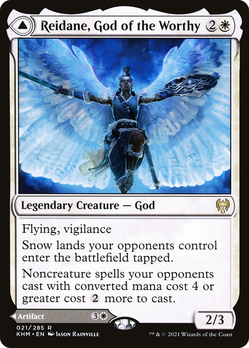 Reidane, God of the Worthy // Valkmira, Protector's Shield (KHM-021) - rare - Foil