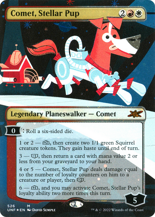 Comet, Stellar Pup (UNF-526) - mythic (Borderless) - Foil