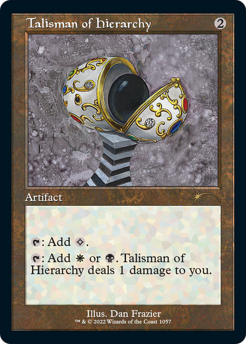 Talisman of Hierarchy (SLD-1057) - rare - Etched Foil