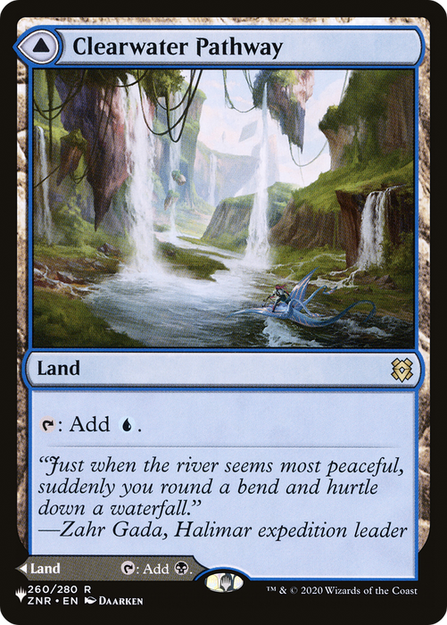 Clearwater Pathway // Murkwater Pathway (LIST-ZNR-260) - rare