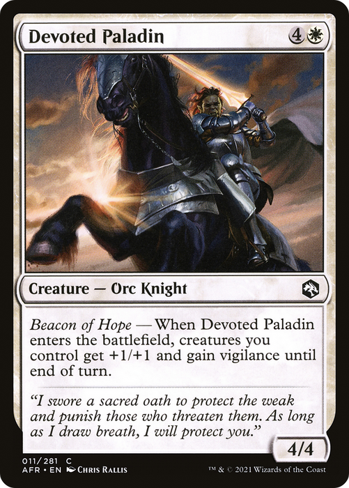 Devoted Paladin (AFR-011) - common