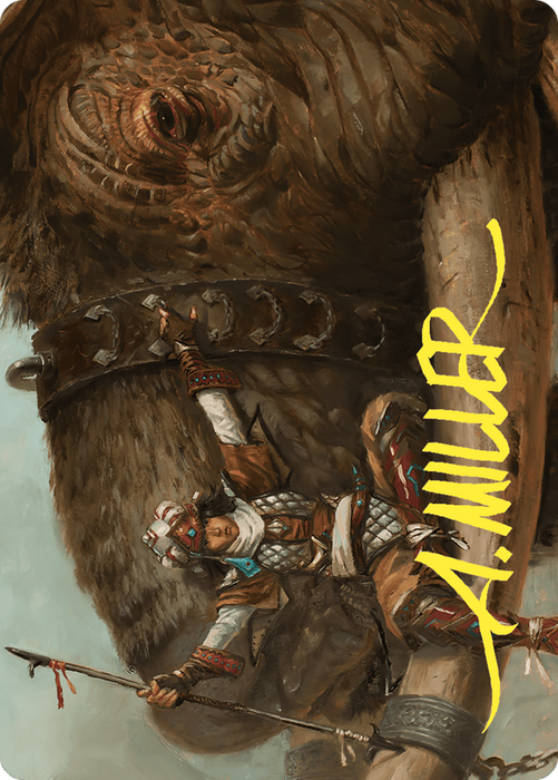 Tuskguard Captain // Tuskguard Captain (ACMM-016) - common (Borderless) - Foil