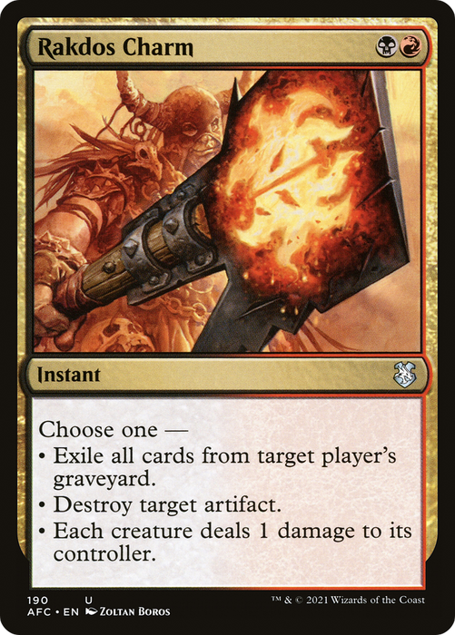 Rakdos Charm (AFC-190) - uncommon