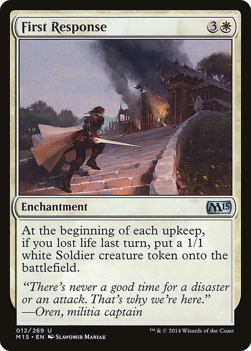 First Response (M15-012) - uncommon - Foil