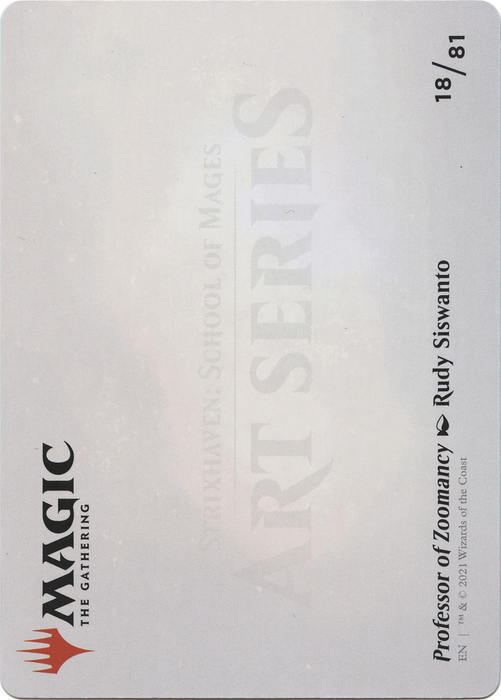 Professor of Zoomancy // Professor of Zoomancy (ASTX-018) - common (Borderless) - Foil